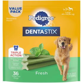 36 PEDIGREE DENTASTIX Fresh Flavor Dental Bone Treats