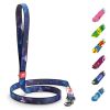 4 Ft Purple Nasa Nylon Dog Leash for Small and Medium Dogs