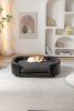 Scandinavian style Elevated Dog Bed Pet Sofa With Solid Wood legs